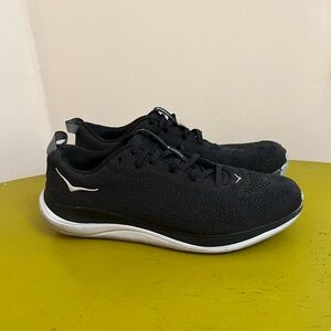 Hoka One One Hupana Flow Wide Running Shoes Sneakers Black Men’s Size 10 2E